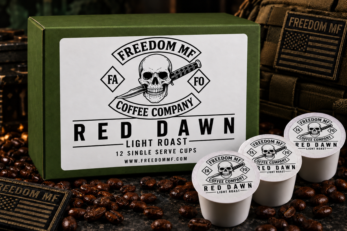 Freedom MF Red Dawn Light Roast coffee pods, 12-count box